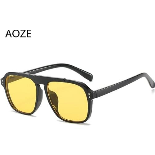 Cool fashion square style tint sunglasses colon vintage brand design men sunglasses 2177