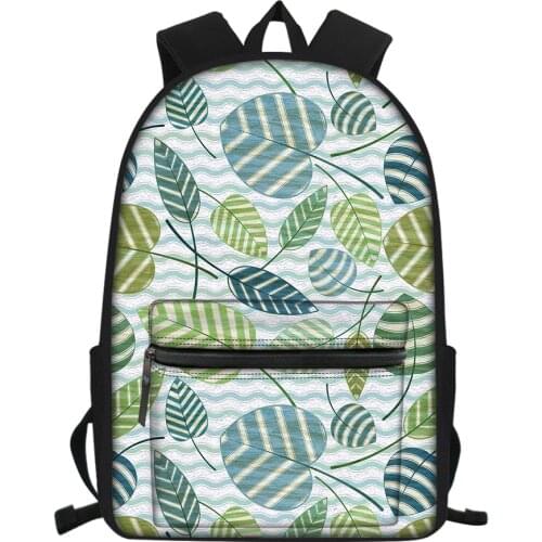 Fashion Casual School Backpack Cartoon Leaves Trees New Product Bookbags Travel Camp Unisex Shoulders Bags