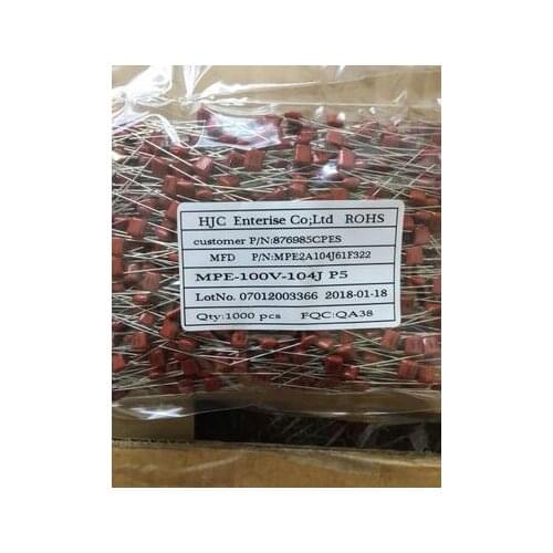 NEW AND ORIGINAL CBB Capacitance 100V 104J 0.1UF 100NF 104J100V