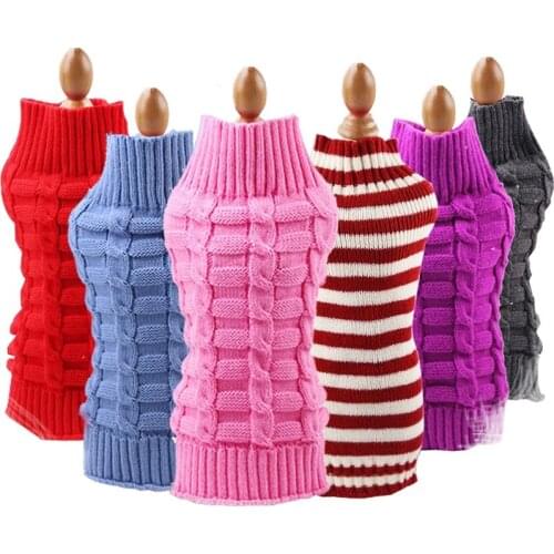 2019 New Dog Sweater Winter Pet Clothing Dachshund Dog Clothes Jumper Warm Small Dogs Cat Sweater Coat For Pets Costume