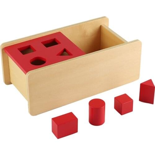 Educational Montessori Toys Boxs With Geometrics Sensory Practice Concentration Teaching Aids Wooden Toy Learning Games LT035-8