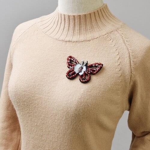 Sew On Rhinestone Butterfly Applique Shoe Clip Charm Embellishment Craft DIY