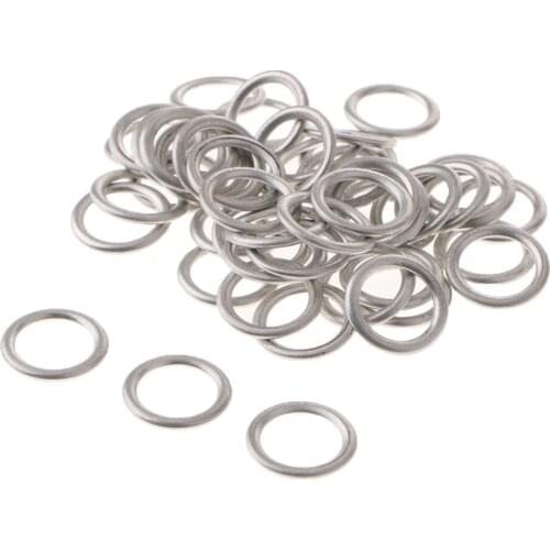 50PCS Car Oil Drain Plug Crush Washer/Gasket For Audi S4 A4 Q5 VW Touareg CC