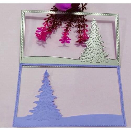 Christmas tree, frame Metal Cutting Dies for DIY Scrapbooking Album Paper Cards Decorative Crafts Embossing Die Cuts
