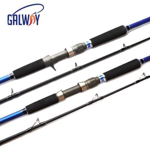1.8m 100-250g Jigging Fishing Rod Spinning Casting Fast Action 2 Section Sea Boat Fishing Jigging Rod Carbon Saltwater