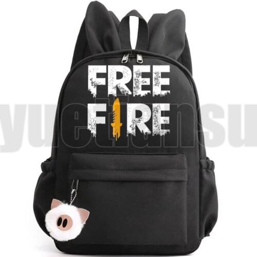 Kpop Casual Free Fire Backpacks for Girls Kawaii Bag Bookbag Softback Back Pack Anime Shooting Game Mochila Back To School