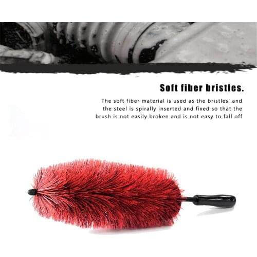 Large Car Rim Wheel Brush Tire Brush Rim Cleaning Brush Engine Master Car Wheel Brush Auto Car Cleaning Accessories