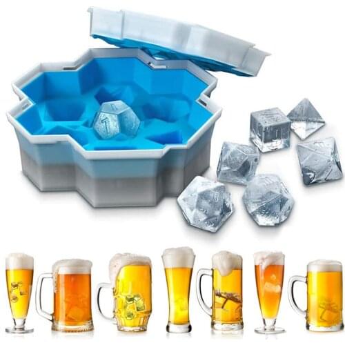 Silicone Dice Ice Molds for Household Bar Ice Trays, Silicone Molds, Food Grade Molds for Bar Whiskey Cocktails Ice Maker