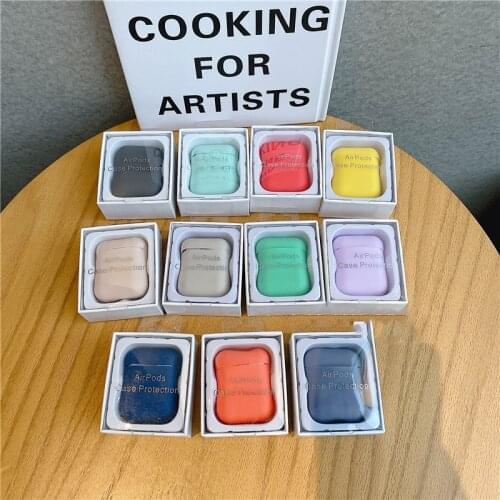 Silicone Earphone Case For Airpods Protector Case Earphone shell For Airpods 1 2 Shockproof Case For Airpods 1/2