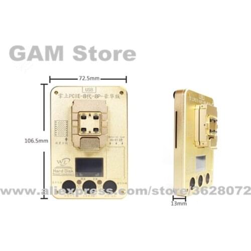 WL PCIE NAND Flash Programmer For iPhone 8 8Plus X HDD IC Chip Repair Testing Machine Board Serial Number SN Tool Unbind Wifi