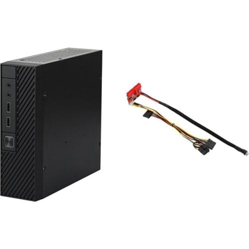 1 Set ITX Computer Case M06 Mini Desktop Case & 1 Pcs DC ATX PSU PICO-BOX 12V 160W Pico ATX Switch Peak PSU 24Pin