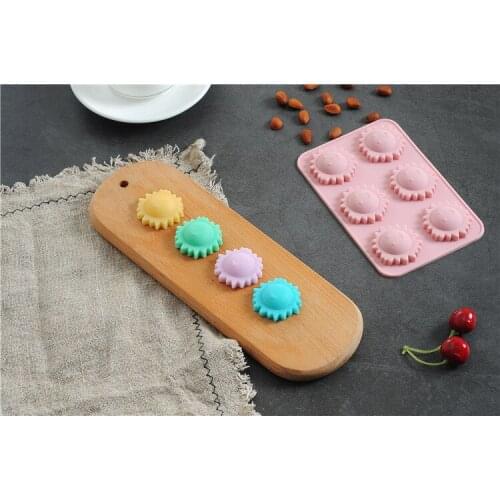 1PC Sun Shape Silicone Cake Mold 3D Baking Mold For Soap Jelly Chocolate Cupcake Fondant Cake Decorating Tools OK 1017