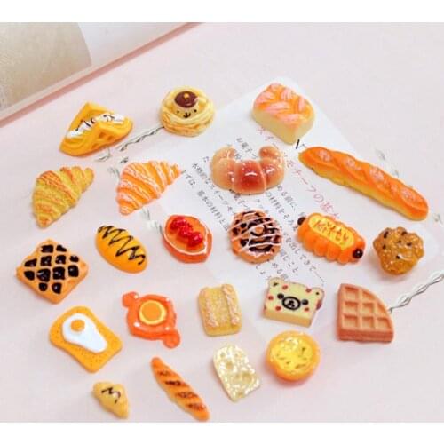 20pcs Miniature dollhouse 1:6 Scale Simulation Cupcakes,bread,muffin Re-ment Pretend food for blyth bjd 1/6 doll kitchen Toys