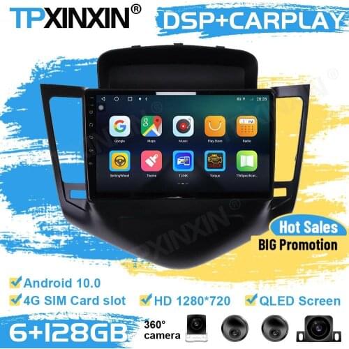 360 Cameras Car Radio 2 Din Stereo Receiver Android For Chevrolet Cruze 2008 2009 2010 2011 2012 GPS Player Auto Audio Head Unit