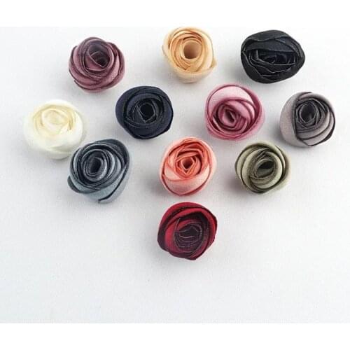 4Pcs 3D Flower Patch Flower Applique Fabric Patches For Dress Hair Clothes Ornament Craft Supplie Crafts Materials