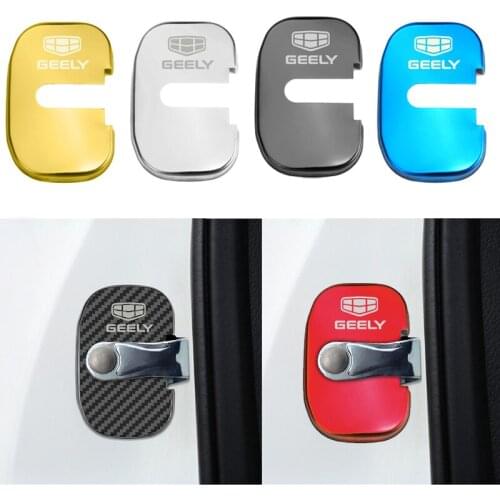 4PCS Car Door Lock cover Protect Buckle For Geely EC8 2011-2015 Geely Classic Emgrand 2009-2017 car accessories