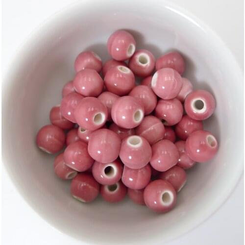 8# 100pcs China Ceramic Beads For Bracelet Making Beading Procelain Bead For Jewelry Making 8mm Beads #A401C
