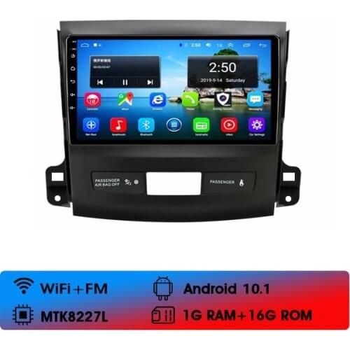 2 Din Android 10.1 Car Radio For Mitsubishi Outlander 2005-2012 Navigation GPS Multimedia Video MP5 Player 2G+32G