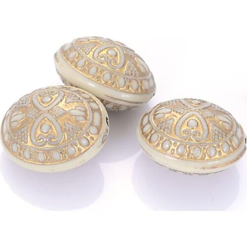 New Arrival 30 Pcs Fluted Corrugated Oval Antique Design Spacer Loose Oval Beads For Diy Handmade Jewelry Making Findings