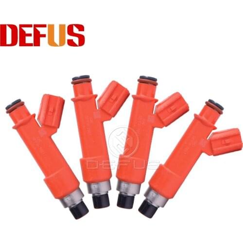 DEFUS 4X 850cc 1001-87F90 Fuel Injector Nozzle EV14 E85 For Toyota 1.8L Corolla AE86 E85 MR2 4AGE Turbo High Impedance 100187F90