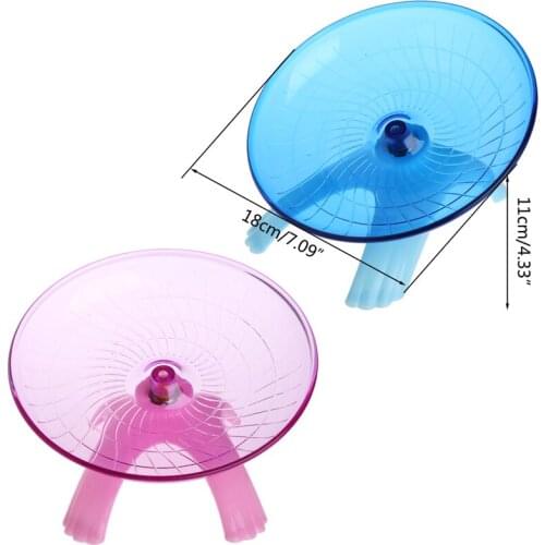 Running Disc Flying Saucer Exercise Wheel For Pets Mice Hamsters Gerbil Cage Toy