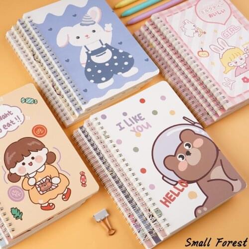 2021 Cute Notebooks Agenda Daily Plan Spiral Organizer A5 Note Books Schedule Agenda Planner