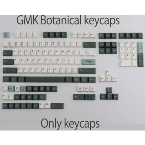 135Keys GMK Botanical PBT Keycap Cherry Profile DYE-SUB Personalized Keycaps For Mechanical Keyboard 61 64 84 108 Layout