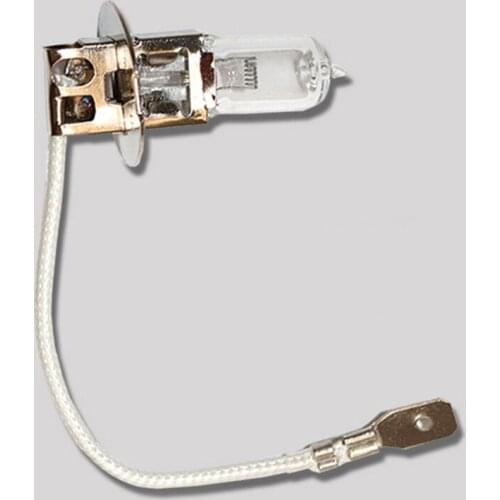 H3 12V 55W Halogen Tungsten Light Beads Bulb With Cable for Lathe Machine Tool Work Bulbs