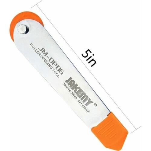 JAKEMY JM-OP06 Professional Mini Safe Roller Opening Tool Stainless Strong POM DIY Pry Tool for Tablet Phone Pad Disassemble
