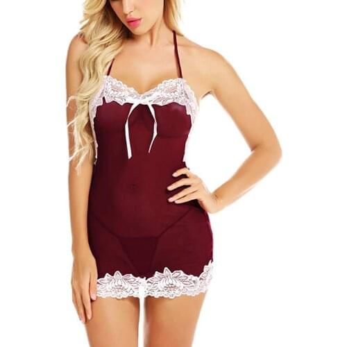 Jian Peng Lace Lingerie Babydoll Womens Underwear Nightwear Sleepwear Bodysuit Women dress Sexy Bodysuits woman sleep wear