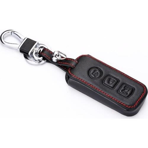 Leather Car Key Cover For Honda 2016 PCX SH 150 SH300 Super Cub 125 2018 Motorcycle Remote Fob Shell Case Keychain Protector Bag