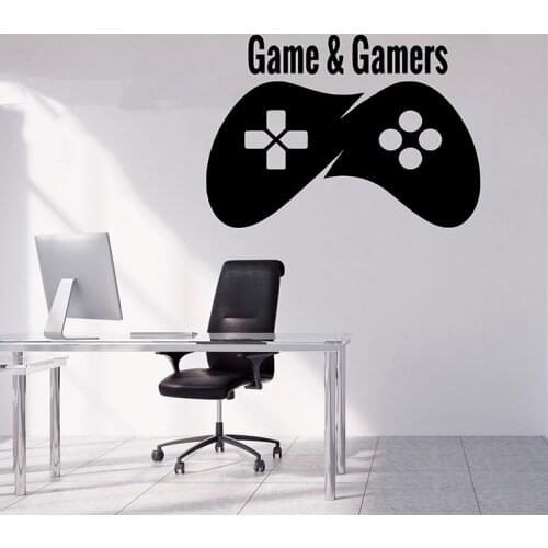 Game over decals gamer sticker playstation vinyl stickerVideo game wall decal game boy room decor gamer gift removable A11-045