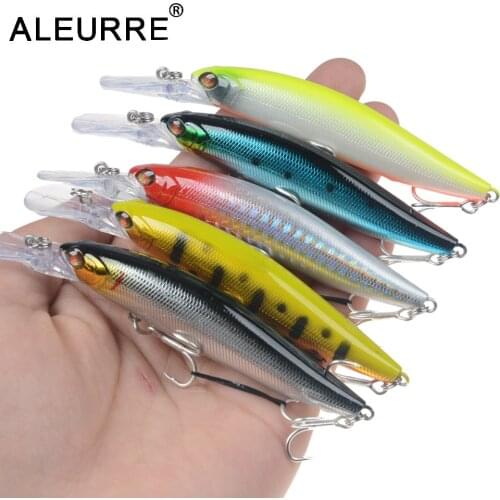 New 110mm 125mm 11g 15g Fishing Lures Assorted Colors Minnow Crank Tungsten Weight System Wobbler Model Crank Artificial Bait