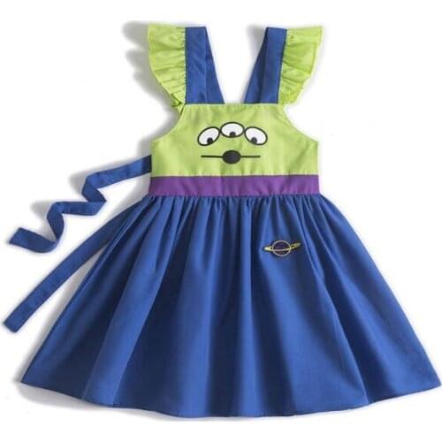 Rapunzel dress girls tutu dress girls wedding dresses mermaid dress girl princess ball gown kids Alien costume buzz lightyear