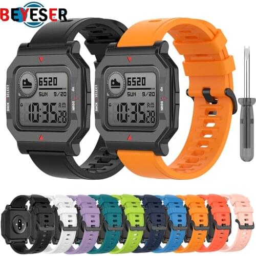 New Soft Silicone Watch Strap For Xiaomi Huami Amazfit Neo Smart Watch Replacement Wristband For Amazfit Neo Watch Band Correa