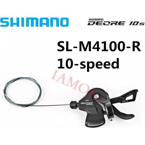 SHIMANO DEORE SL-M4100-R 10-speed Shifter RAPIDFIRE PLUS Iamok Mountain Bike Right Shift Lever Clamp Band Bicycle Parts