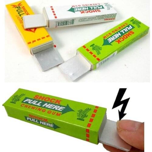 Noise Maker Party favor Safety Trick Joke Toy Gag Trick Electric Shock Chewing Gum Pull Head