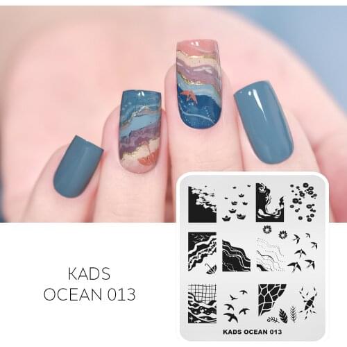 AriesLibra 5 Designs Sky Ocean Nail Stamping Template Animals Design Nail Stencil Manicure Nail Art Image Plate Nail Printing