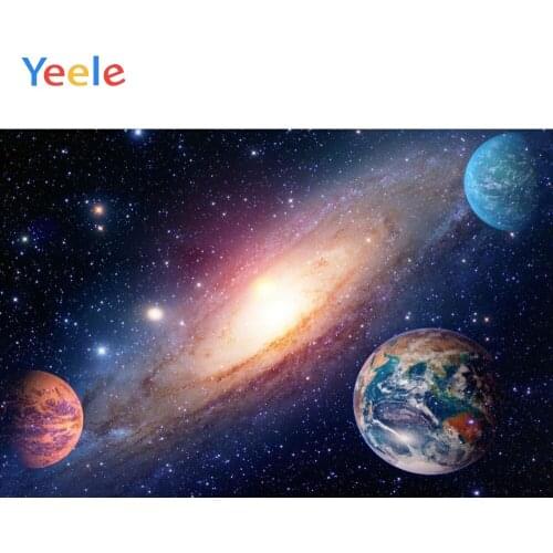 Yeele Vinyl Planet Universe Space Children Baby Birthday Party Photograph Backdrop Boy Photocall Background Photo Studio