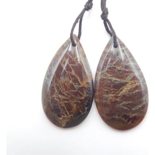 Natural Green Opal Earrings Jewelry,Charms Women Earrings Jewelry Gift Gem Customized,33x18x4mm,7.1g