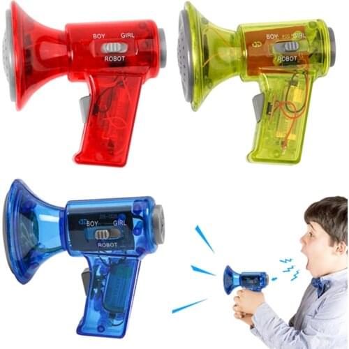 1PCs Funny Multi Voice Changer Amplifier 3 Different Voices Fun Toy Speaker Christmas Kids Gift Educational Novelty Toys