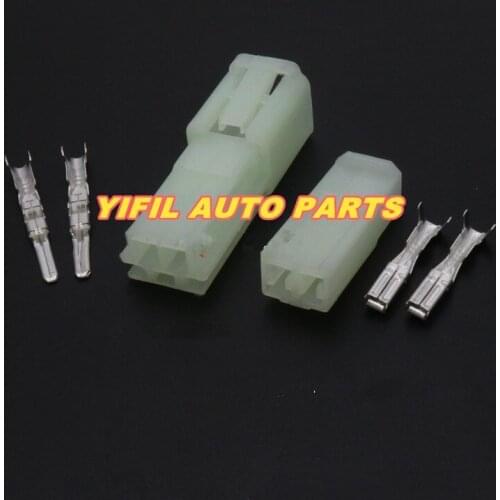 10pcs/lot 2 Pin Electronic Female Male Automotive Connector Auto Household Connector Crimp Terminal Connector