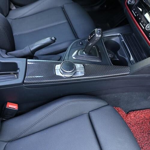 RHD/LHD For BMW 3 Series GT F30 F33 F34 F36 2013-19 ABS Carbon Fiber Car Interior Multimedia Panel Cover Trim Car Accessories