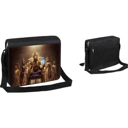 MERCHANDMANIA large shoulder bag Pharaoh Egypt GIZA pyramid case portable zipper bag personalized gift offer