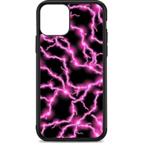 Electric Pink Phone Case for iPhone 12 mini 11 pro XS Max X XR 6 7 8 plus SE20 High quality TPU silicon and Hard plastic cover
