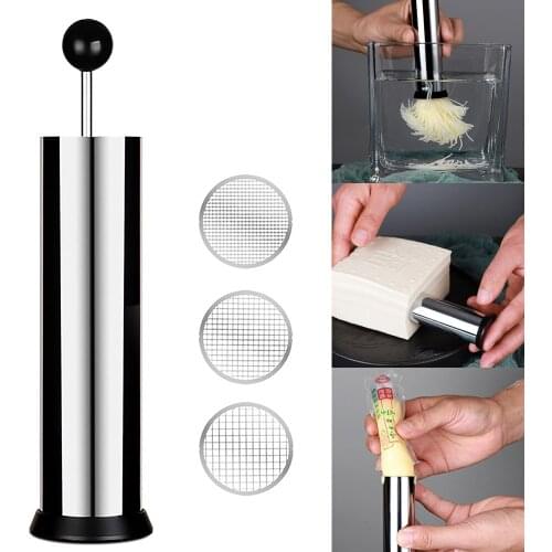 Tofu Mesh Shredded Cutter Stainless Steel Household Tofu Shredding Pressing Mold Practical DIY Cooking Shredder Tool for Kitchen