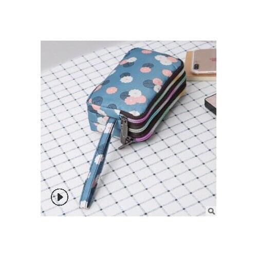 Hot Womens Lady Card Coin Key Holder Zip Canvas Wallet Pouch Bag Phone Case Purse