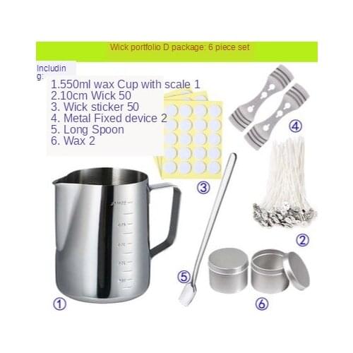 Candle Making Kit DIY Candles Craft Tool Set with Candle Make Pouring Pot Wicks Wax Kit DIY Candles Making Supplies