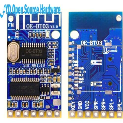 1pcs OE-BT03 OEBT03 Bluetooth power amplifier board Digital module MP3 decoding audio receiver