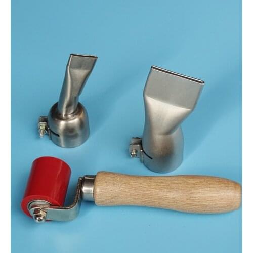 20Mm Flat Welding Nozzles+ 40Mm Rollers+40Mm Flat Nozzle For Handheld Hot Air Welder